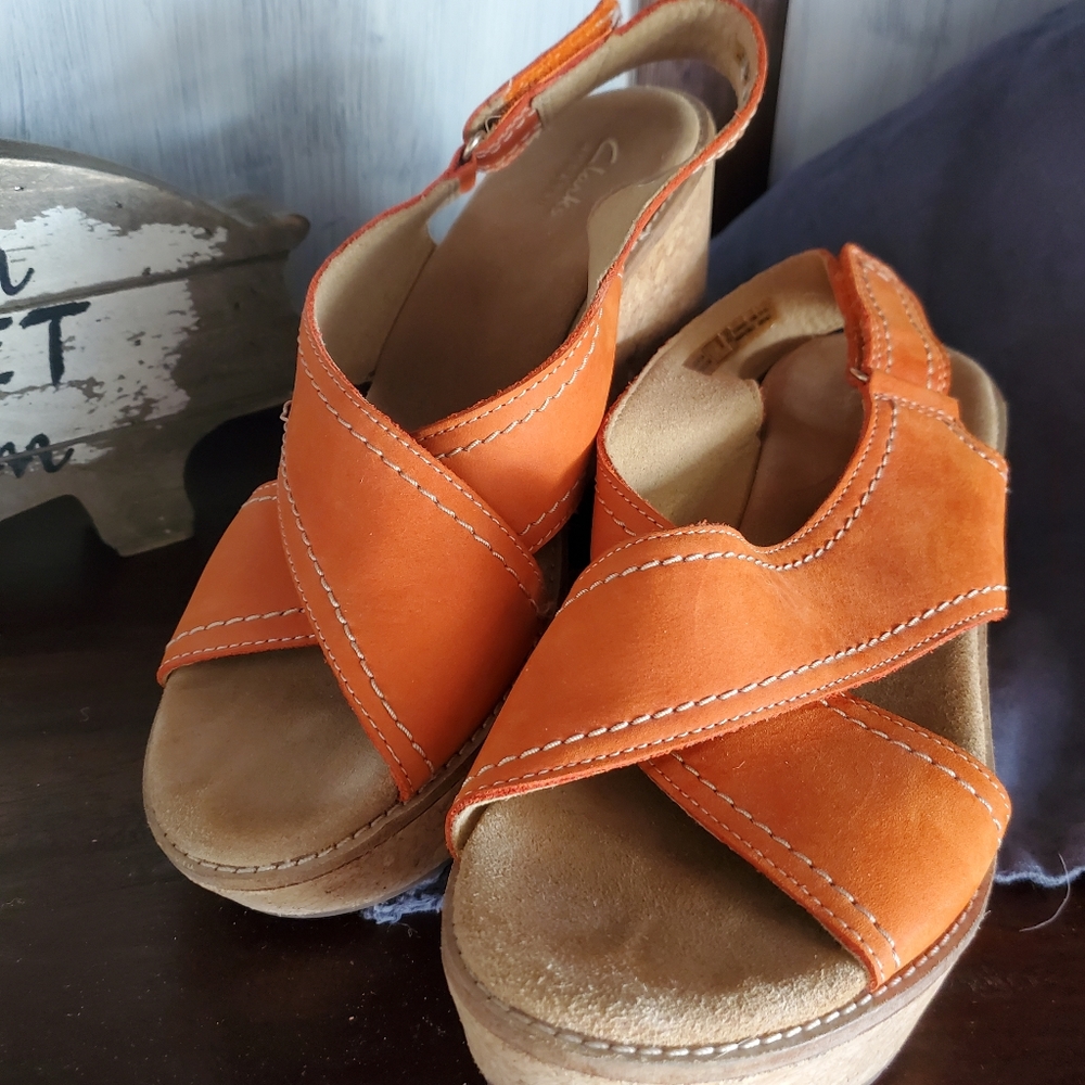 Clark's wedge sandals